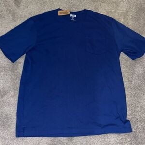 New w/tag Blue Duluth Trading Co. Long Tail pocket relaxed Fit T shirt XL